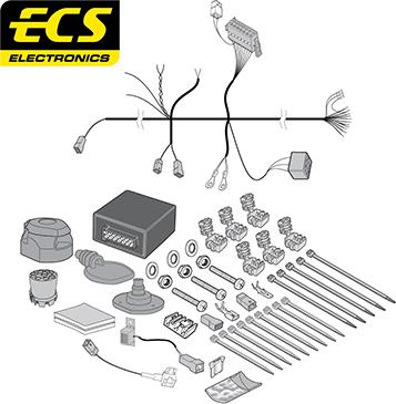 ECS MZ15313U - Комплект електрики, причіпне обладнання autocars.com.ua