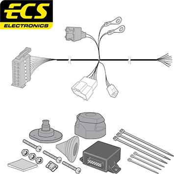 ECS NI115DHU - Комплект електрики, причіпне обладнання autocars.com.ua