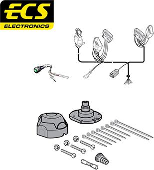 ECS OP009BEU - Комплект електрики, причіпне обладнання autocars.com.ua