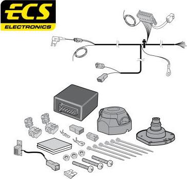 ECS OP053BXU - Комплект електрики, причіпне обладнання autocars.com.ua