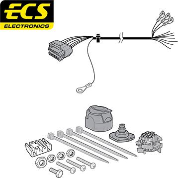 ECS OP056BLU - Комплект електрики, причіпне обладнання autocars.com.ua