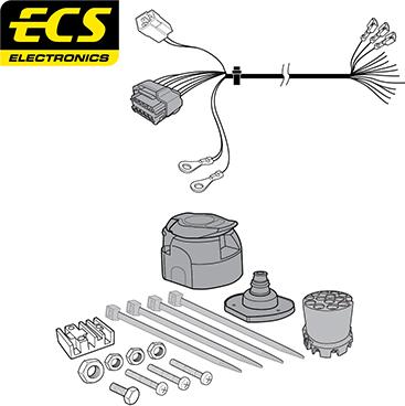 ECS OP056DLU - Комплект електрики, причіпне обладнання autocars.com.ua