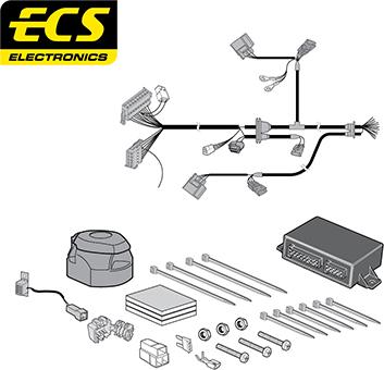 ECS OP069DHU - Комплект електрики, причіпне обладнання autocars.com.ua