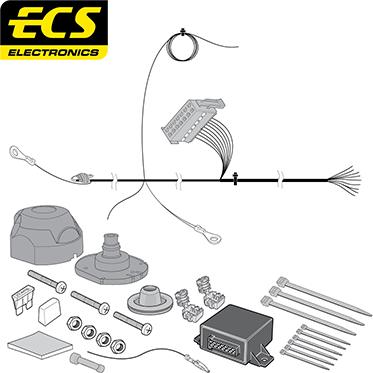 ECS OP071B1U - Комплект електрики, причіпне обладнання autocars.com.ua