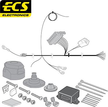 ECS OP071D1U - Комплект електрики, причіпне обладнання autocars.com.ua