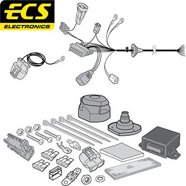 ECS PE059D1U - Комплект електрики, причіпне обладнання autocars.com.ua