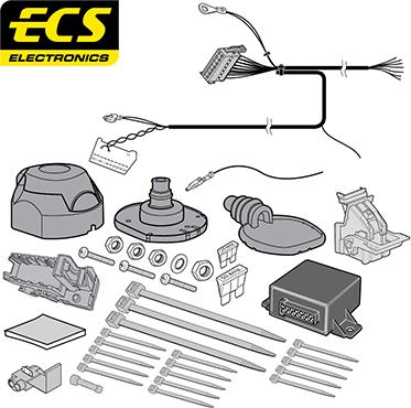 ECS PE064B1U - Комплект електрики, причіпне обладнання autocars.com.ua