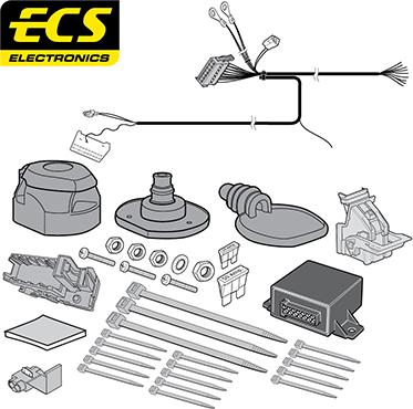 ECS PE064D1U - Комплект електрики, причіпне обладнання autocars.com.ua