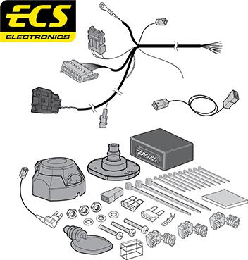 ECS PE08407MU - Комплект електрики, причіпне обладнання autocars.com.ua