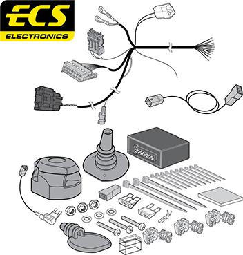 ECS PE08413MU - Комплект електрики, причіпне обладнання autocars.com.ua