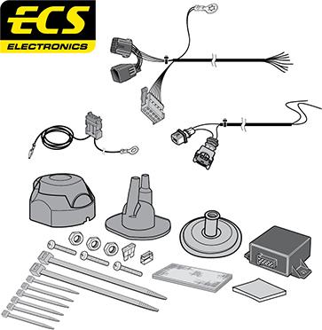ECS RN075BLU - Комплект електрики, причіпне обладнання autocars.com.ua
