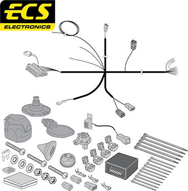 ECS RN14307U - Комплект електрики, причіпне обладнання autocars.com.ua