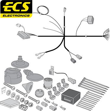 ECS RN14313U - Комплект електрики, причіпне обладнання autocars.com.ua