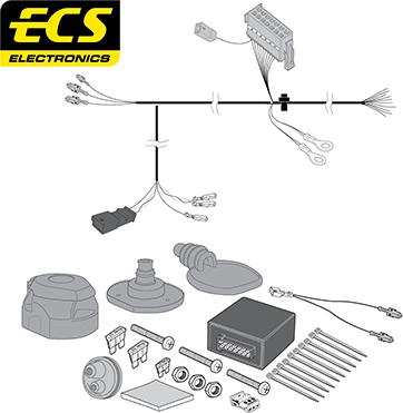 ECS SK017D1U - Комплект електрики, причіпне обладнання autocars.com.ua