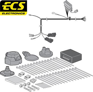 ECS SK025B1U - Комплект електрики, причіпне обладнання autocars.com.ua