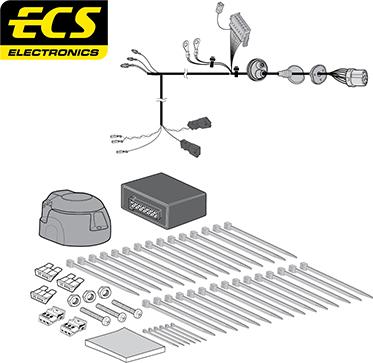 ECS SK025H1U - Комплект електрики, причіпне обладнання autocars.com.ua