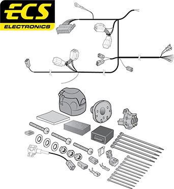 ECS SZ05007U - Комплект електрики, причіпне обладнання autocars.com.ua