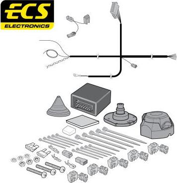 ECS TO26507MU - Комплект електрики, причіпне обладнання autocars.com.ua