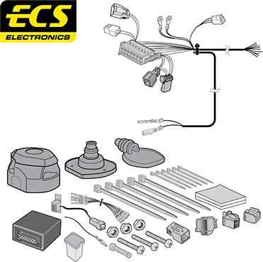 ECS VL014DXU - Комплект електрики, причіпне обладнання autocars.com.ua