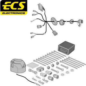 ECS VL04807MU - Комплект електрики, причіпне обладнання autocars.com.ua