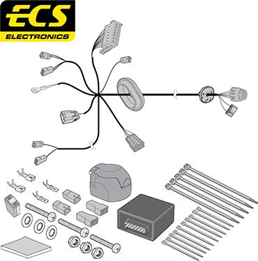 ECS VL04807U - Комплект електрики, причіпне обладнання autocars.com.ua