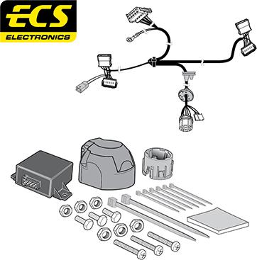 ECS VW039FEU - Комплект електрики, причіпне обладнання autocars.com.ua