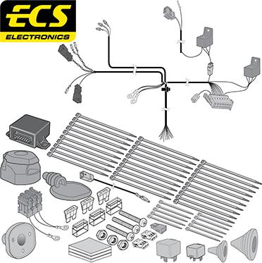 ECS VW126D2U - Комплект електрики, причіпне обладнання autocars.com.ua