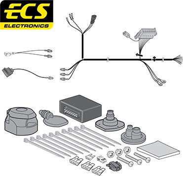 ECS VW127D1U - Комплект електрики, причіпне обладнання autocars.com.ua