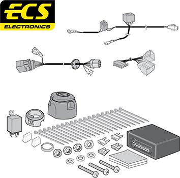 ECS VW19713U - Комплект електрики, причіпне обладнання autocars.com.ua