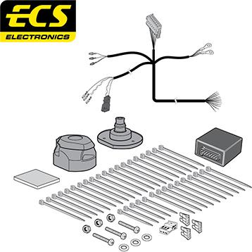 ECS VW20013U - Комплект електрики, причіпне обладнання autocars.com.ua