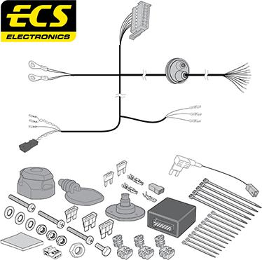 ECS VW20413MU - Комплект електрики, причіпне обладнання autocars.com.ua