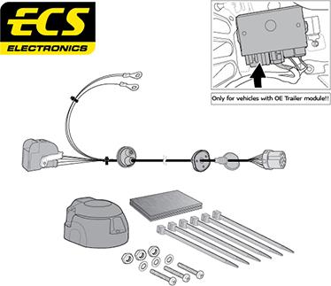 ECS VW26813MU - Комплект електрики, причіпне обладнання autocars.com.ua