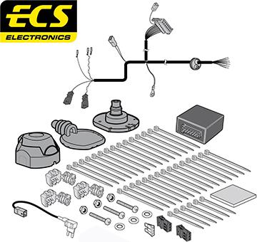 ECS VW27207U - Комплект електрики, причіпне обладнання autocars.com.ua