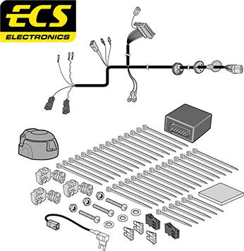 ECS VW27213U - Комплект електрики, причіпне обладнання autocars.com.ua