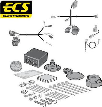 ECS VW28707MU - Комплект електрики, причіпне обладнання autocars.com.ua