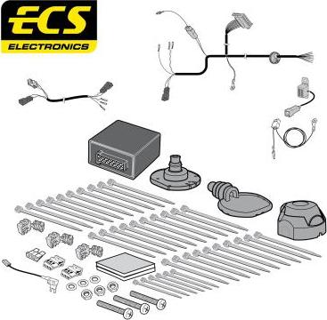 ECS VW28807MU - Комплект електрики, причіпне обладнання autocars.com.ua