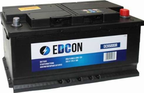 Edcon DC95800R - Стартерна акумуляторна батарея, АКБ autocars.com.ua
