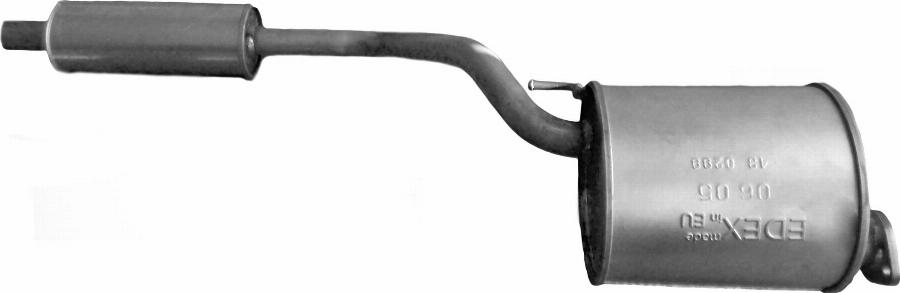 Edex 06.05 - Середній глушник вихлопних газів autocars.com.ua