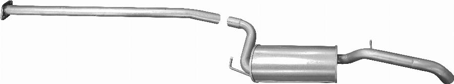 Edex 08.725 - Середній глушник вихлопних газів autocars.com.ua