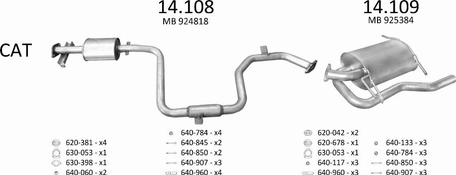 Edex 1029 - Система випуску ОГ autocars.com.ua