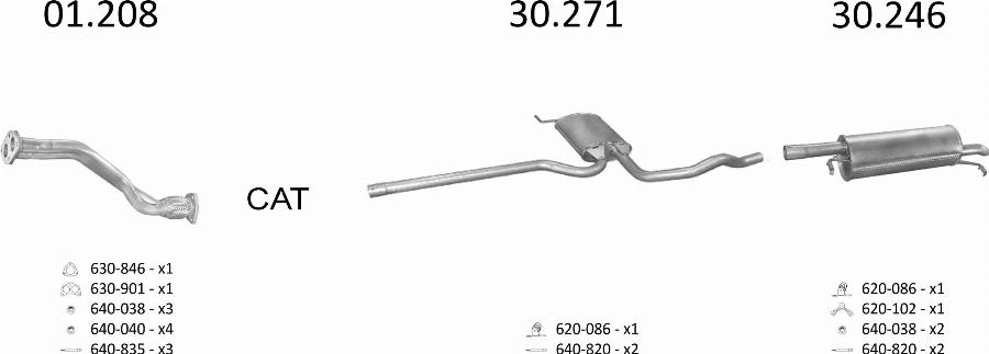 Edex 102 - Система випуску ОГ autocars.com.ua