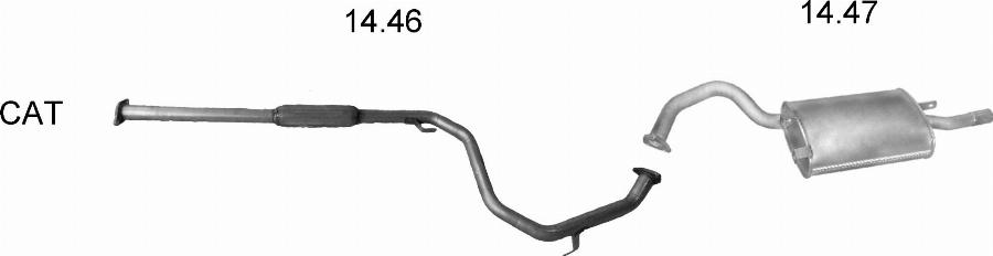 Edex 1052 - Система випуску ОГ autocars.com.ua