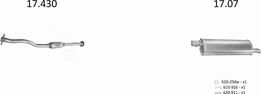 Edex 1164 - Система випуску ОГ autocars.com.ua