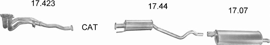 Edex 1165 - Система випуску ОГ autocars.com.ua