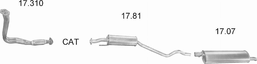 Edex 1171 - Система випуску ОГ autocars.com.ua