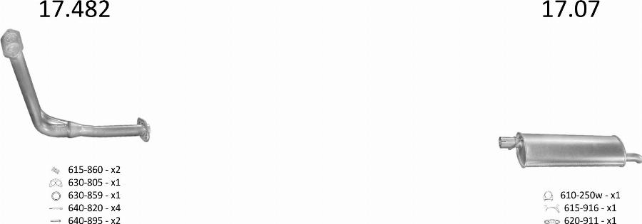 Edex 1191 - Система випуску ОГ autocars.com.ua