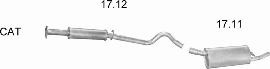 Edex 12.15 - Труба вихлопного газу autocars.com.ua