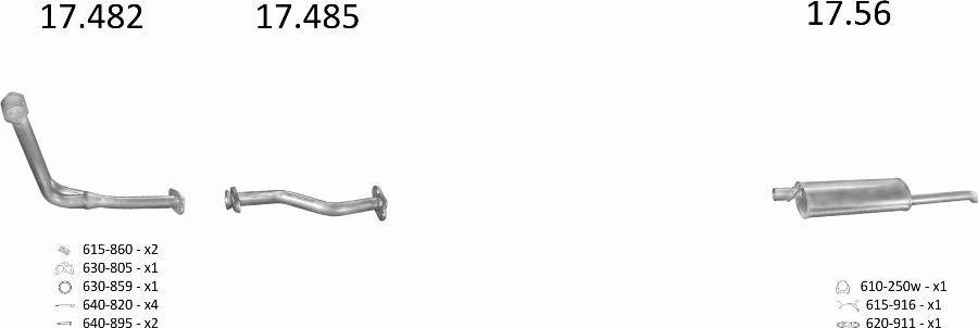 Edex 1235 - Система випуску ОГ autocars.com.ua