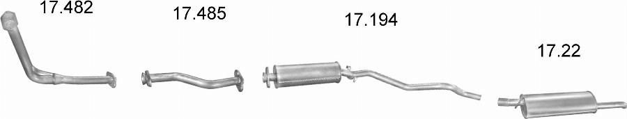 Edex 1236 - Система випуску ОГ autocars.com.ua