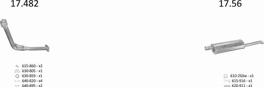 Edex 1273 - Система випуску ОГ autocars.com.ua